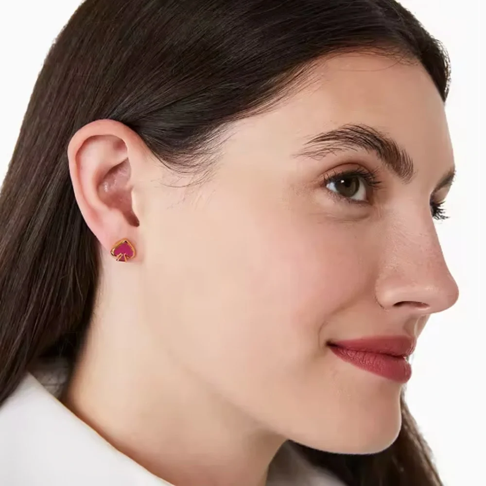 Kate Spade NY Pink Spade Everyday Studs - Picture 2 of 5